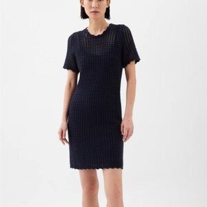 GAP Blue Ribbed Sheath Mini Dress